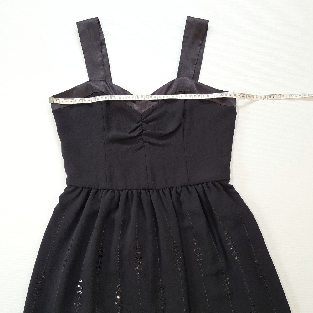 Review Black Sequined Embroidered Artdeco Dress Size AU 10 Excellent Condition - Picture 3 of 8
